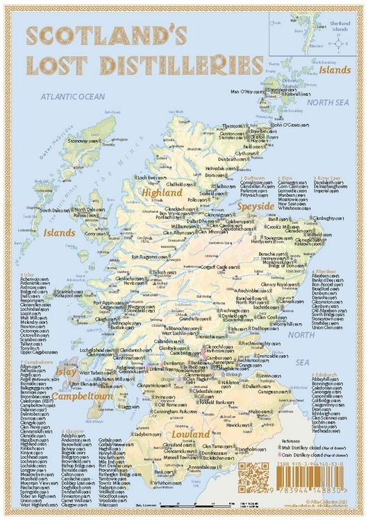 Produktbild: Whisky Distilleries Scotland - Tasting Map