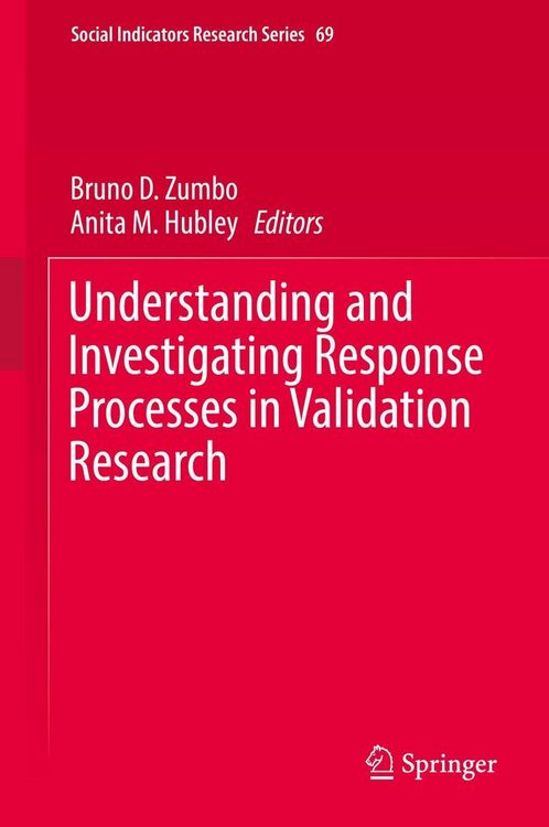 Produktbild: Understanding and Investigating Response Processes in Validation Research