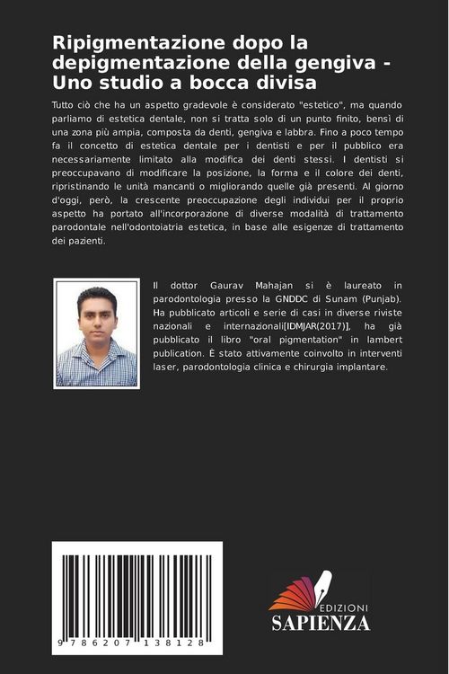 Produktbild: Ripigmentazione dopo la depigmentazione della gengiva - Uno studio a bocca divisa