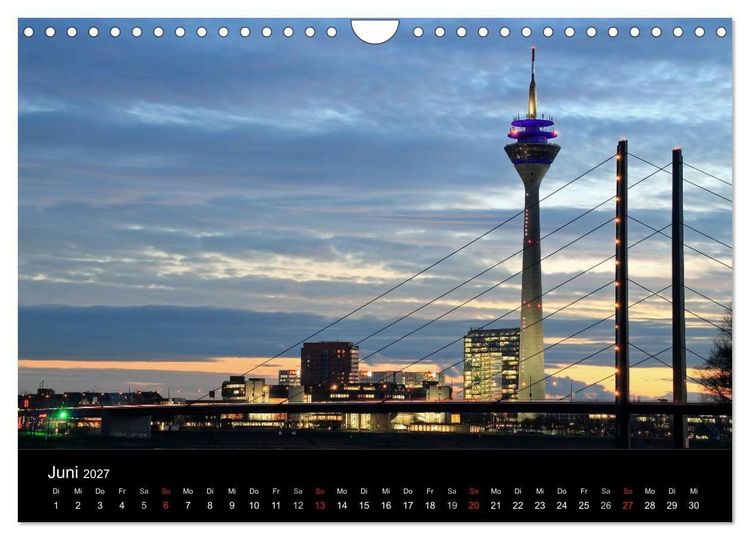 Produktbild: Von Ufer zu Ufer, Wege &uuml;ber den Rhein in D&uuml;sseldorf (Wandkalender 2027 DIN A4 quer), CALVENDO Monatskalender