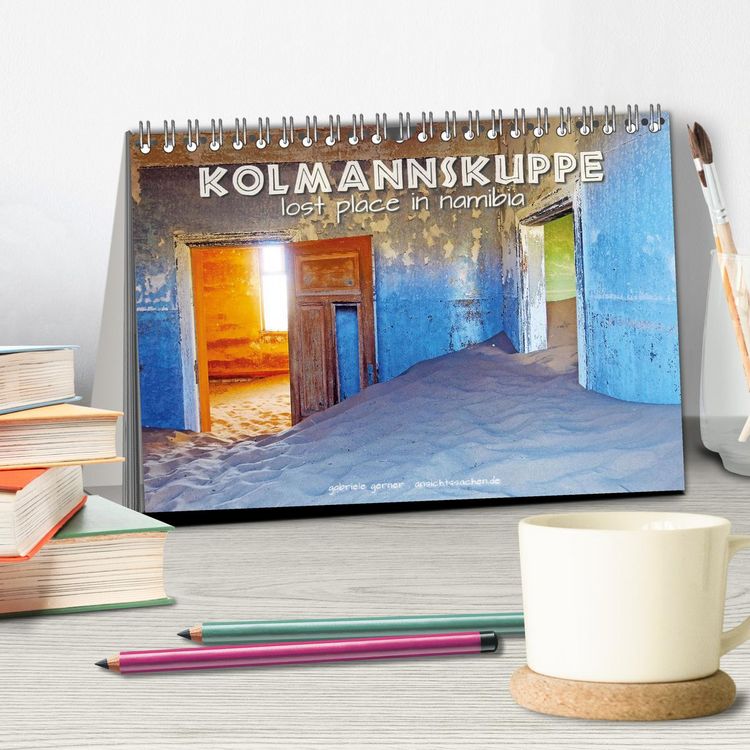 Produktbild: Kolmannskuppe Lost Place in Namibia (Tischkalender 2026 DIN A5 quer), CALVENDO Monatskalender