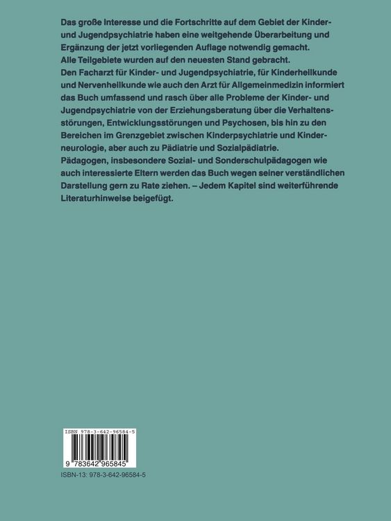 Produktbild: Lehrbuch der speziellen Kinder- und Jugendpsychiatrie