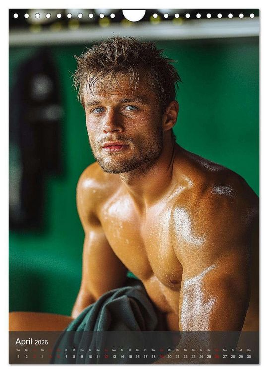 Produktbild: SEXY M&Auml;NNER - Muskeln im M&auml;nnerkalender (Wandkalender 2026 DIN A4 hoch), CALVENDO Monatskalender