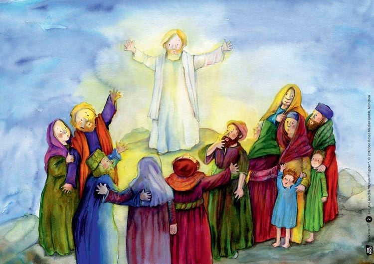 Produktbild: Gott schenkt seinen Geist - Die Geschichte von Pfingsten. Kamishibai Bildkartenset