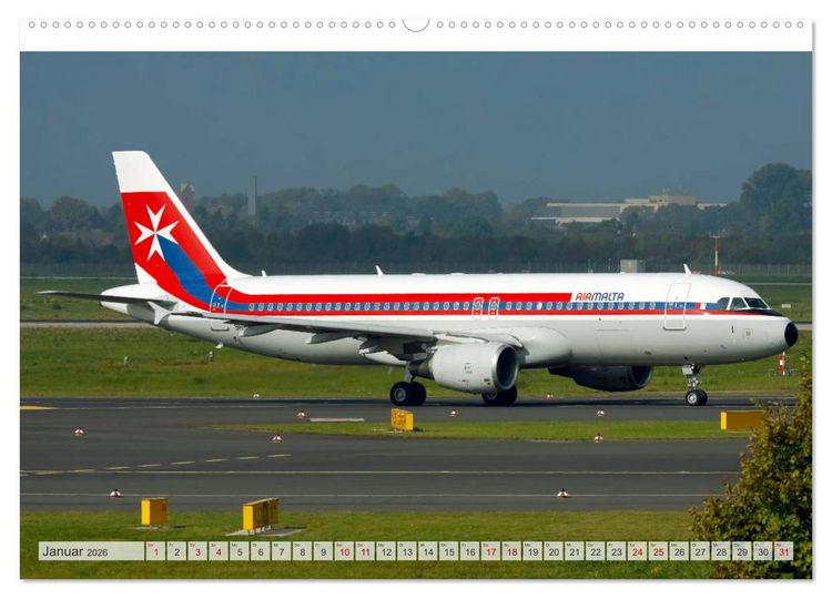 Produktbild: Flugzeuge im Retro-Stil (Wandkalender 2026 DIN A2 quer), CALVENDO Monatskalender