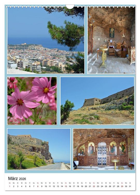 Produktbild: Kreta - Historische St&auml;dte und Bilderbuchd&ouml;rfer (Wandkalender 2026 DIN A3 hoch), CALVENDO Monatskalender