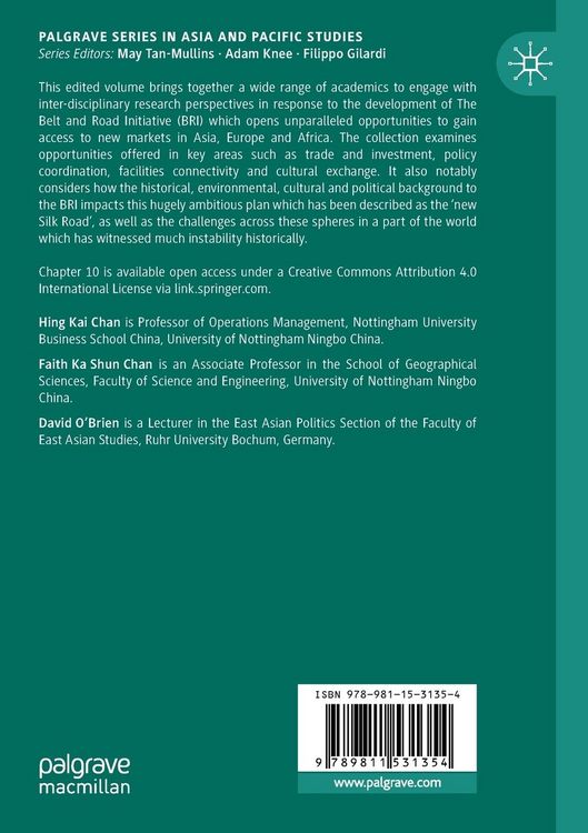 Produktbild: International Flows in the Belt and Road Initiative Context