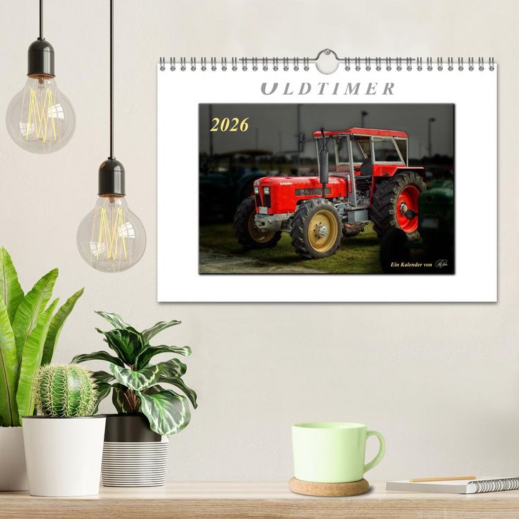 Produktbild: Oldtimer - Trecker Liebe (Wandkalender 2026 DIN A4 quer), CALVENDO Monatskalender