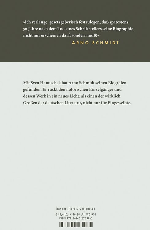 Produktbild: Arno Schmidt