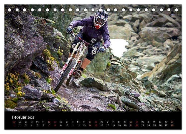 Produktbild: Mountainbike Freeride Momente (Tischkalender 2026 DIN A5 quer), CALVENDO Monatskalender