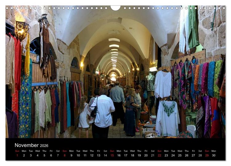Produktbild: Monuments of Israel 2026 (Wall Calendar 2026 DIN A3 landscape), CALVENDO 12 Month Wall Calendar