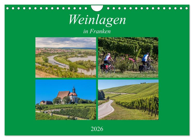 Produktbild: Weinlagen in Franken (Wandkalender 2026 DIN A4 quer), CALVENDO Monatskalender