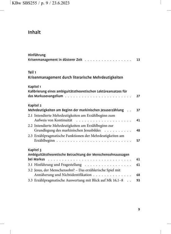 Produktbild: Krisenmanagement bei Markus SBS 255