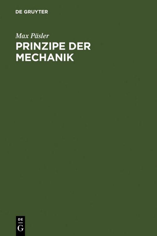Produktbild: Prinzipe der Mechanik