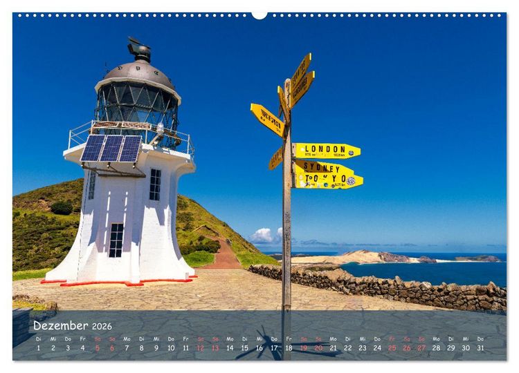 Produktbild: Traumorte entdecken: Neuseeland (hochwertiger Premium Wandkalender 2026 DIN A2 quer), Kunstdruck in Hochglanz