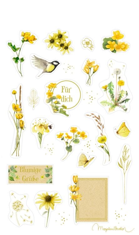 Produktbild: Stickerbogen mit 100 Stickern