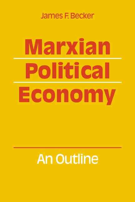Produktbild: Marxian Political Economy