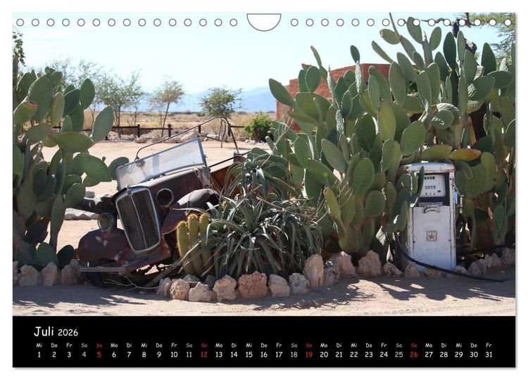 Produktbild: Faszination Namibia - Oldtimer mal anders (Wandkalender 2026 DIN A4 quer), CALVENDO Monatskalender