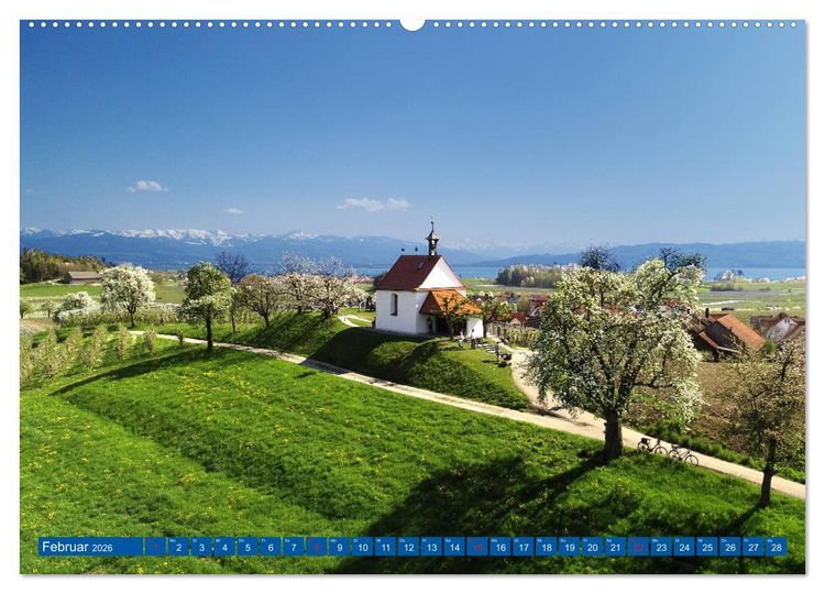 Produktbild: Romantische Kirchen und Kapellen (Wandkalender 2026 DIN A2 quer), CALVENDO Monatskalender