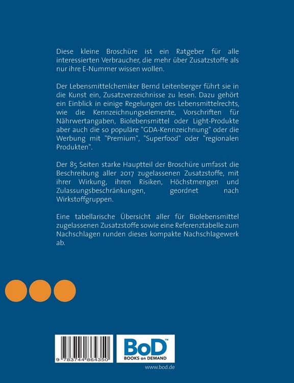 Produktbild: Zusatzstoffe und E-Nummern