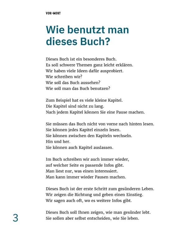 Produktbild: Gesund leben in einfacher Sprache
