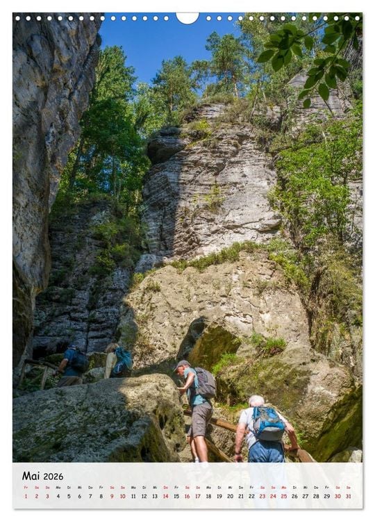 Produktbild: S&auml;chsische Schweiz - Unterwegs im sch&ouml;nen Elbsandsteingebirge (Wandkalender 2026 DIN A3 hoch), CALVENDO Monatskalender