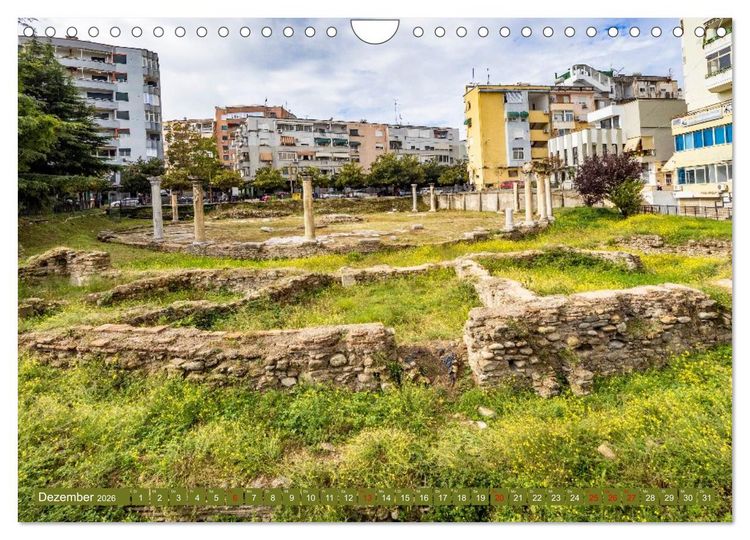 Produktbild: Durr&euml;s und Kruja &ndash; Sch&auml;tze Albaniens (Wandkalender 2026 DIN A4 quer), CALVENDO Monatskalender