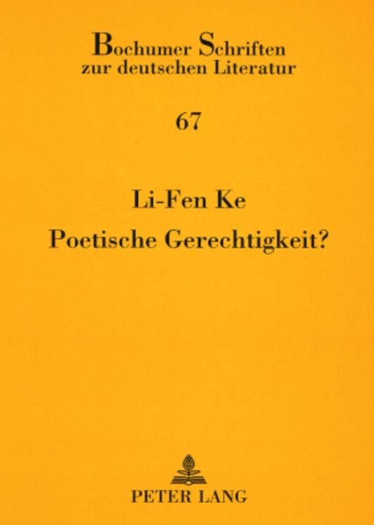 Produktbild: Poetische Gerechtigkeit?