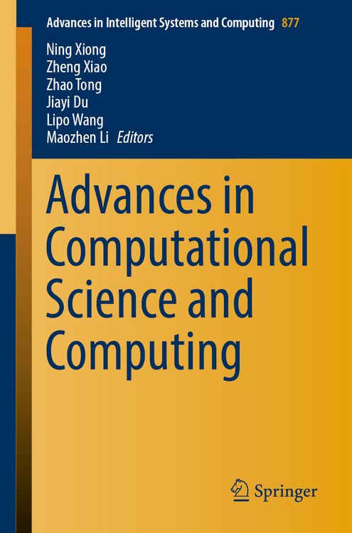 Produktbild: Advances in Computational Science and Computing