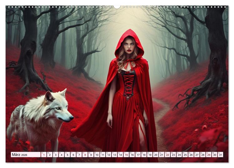 Produktbild: Im Reich der M&auml;rchen, Mythen und Legenden (hochwertiger Premium Wandkalender 2026 DIN A2 quer), Kunstdruck in Hochglanz