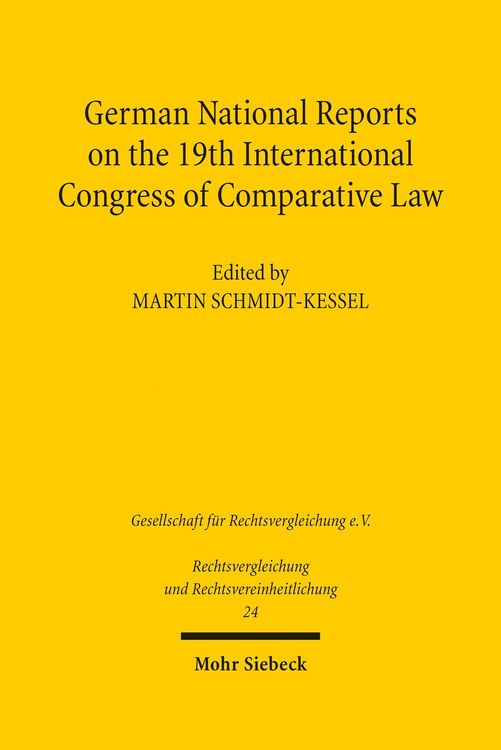 Produktbild: German National Reports on the 19th International Congress of Comparative Law