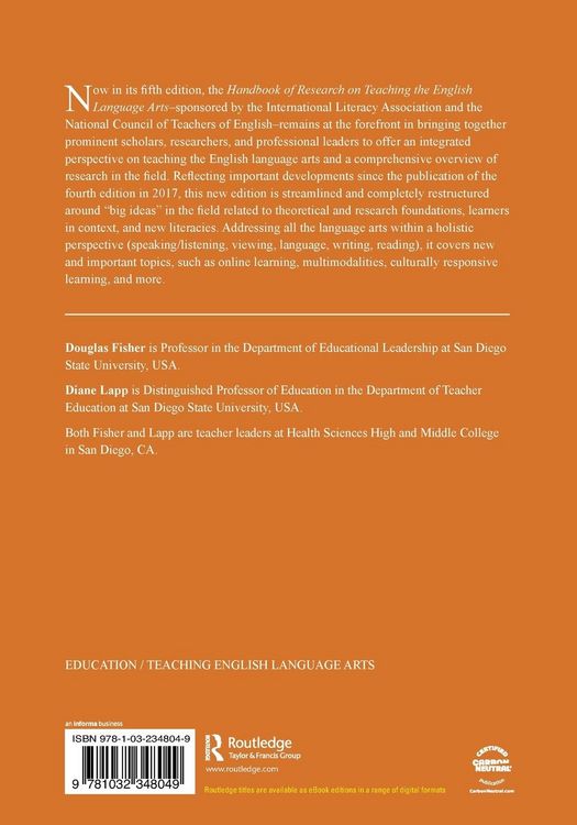 Produktbild: Handbook of Research on Teaching the English Language Arts