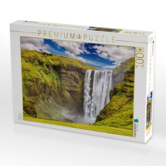 Produktbild: CALVENDO Puzzle Sk&oacute;gafoss | 1000 Teile Lege-Gr&ouml;&szlig;e 64x48cm Foto-Puzzle f&uuml;r gl&uuml;ckliche Stunden