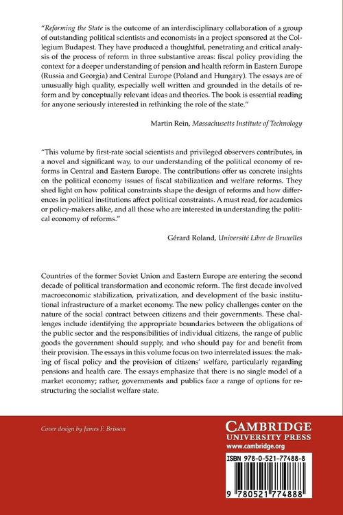 Produktbild: Reforming the State