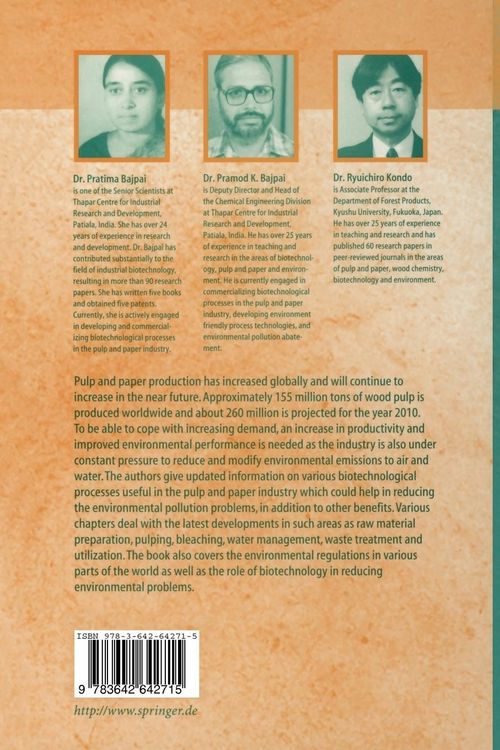 Produktbild: Biotechnology for Environmental Protection in the Pulp and Paper Industry