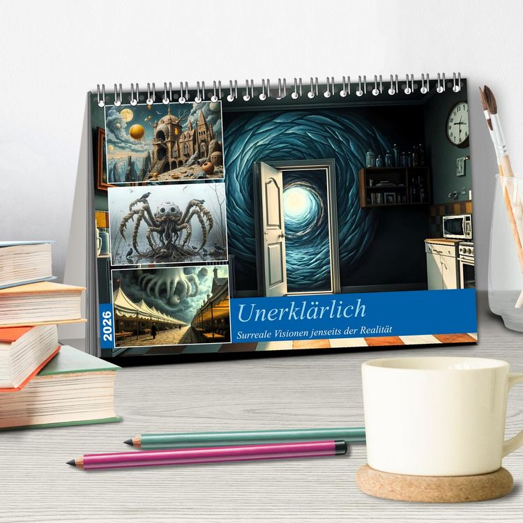 Produktbild: Unerkl&auml;rlich (Tischkalender 2026 DIN A5 quer), CALVENDO Monatskalender