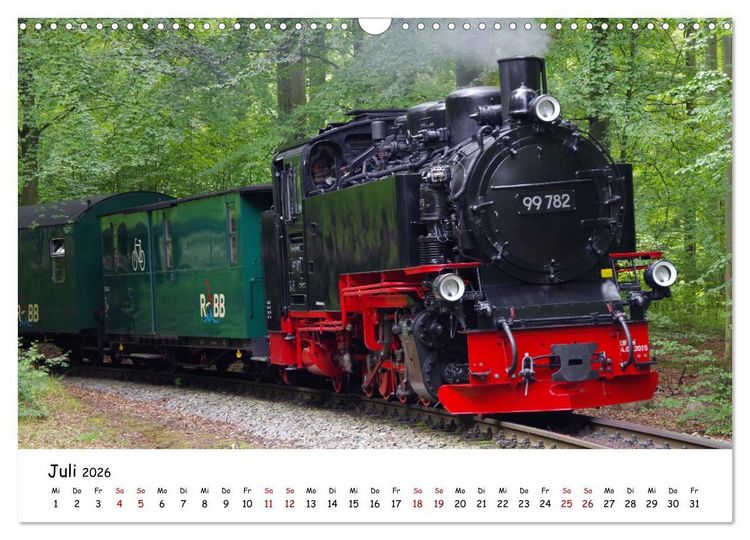 Produktbild: R&uuml;gens "rasender Roland" (Wandkalender 2026 DIN A3 quer), CALVENDO Monatskalender