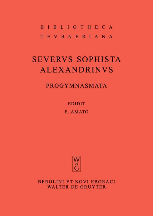 Produktbild: Progymnasmata quae exstant omnia