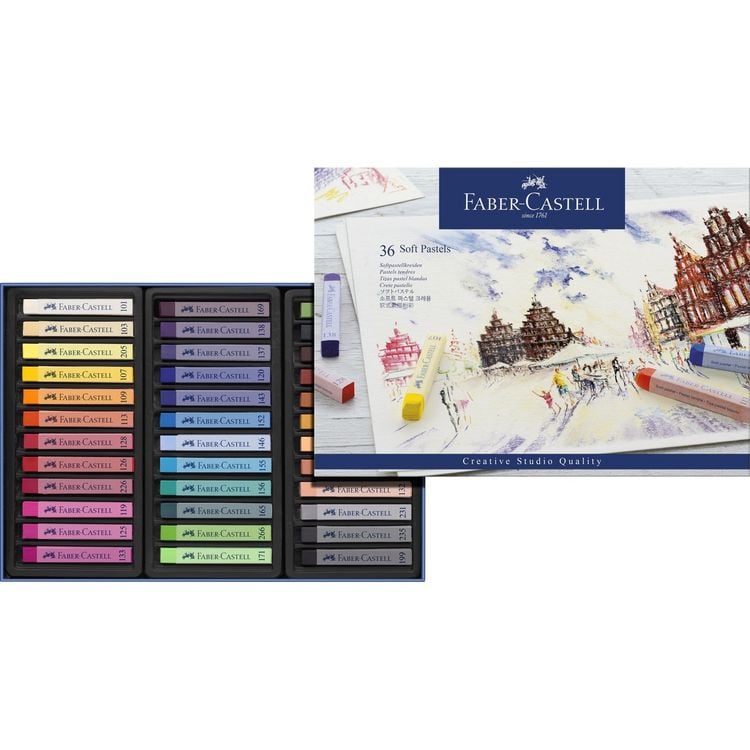 Produktbild: Faber-Castell Softpastellkreiden, 36er Set Etui