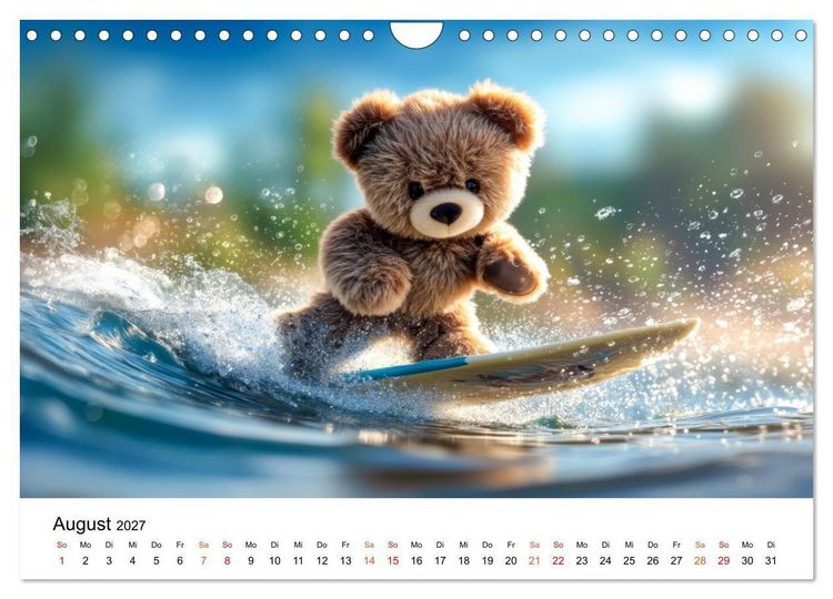 Produktbild: Teddyb&auml;r - klein aber oho (Wandkalender 2027 DIN A4 quer), CALVENDO Monatskalender