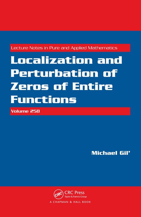 Produktbild: Localization and Perturbation of Zeros of Entire Functions