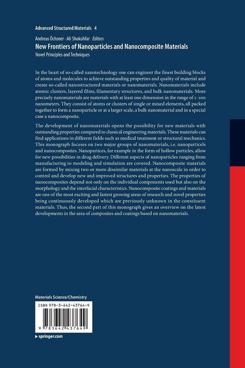 Produktbild: New Frontiers of Nanoparticles and Nanocomposite Materials