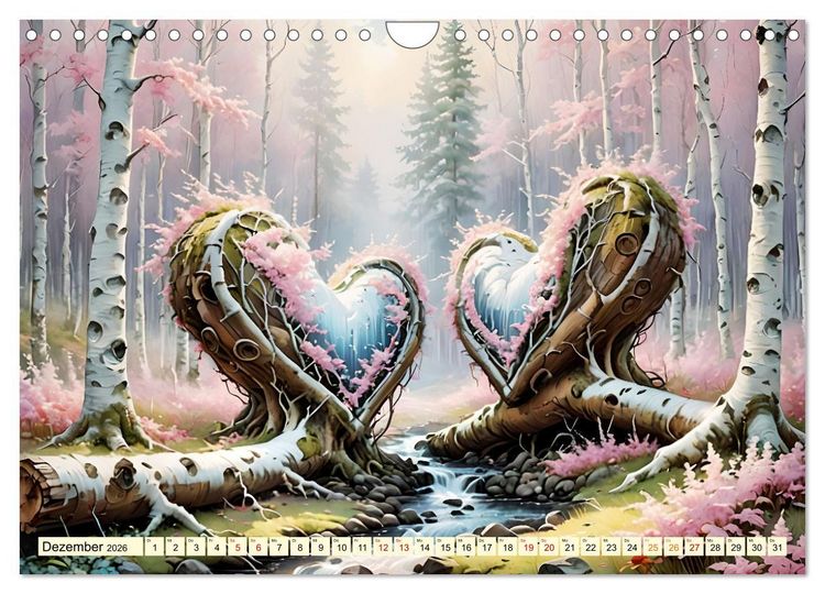 Produktbild: Birken Liebensw&uuml;rdige B&auml;ume (Wandkalender 2026 DIN A4 quer), CALVENDO Monatskalender