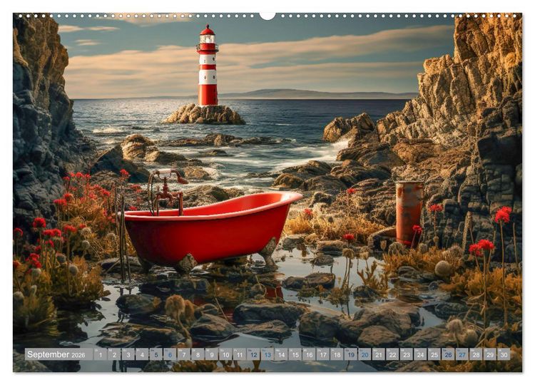 Produktbild: Wannenidylle (hochwertiger Premium Wandkalender 2026 DIN A2 quer), Kunstdruck in Hochglanz