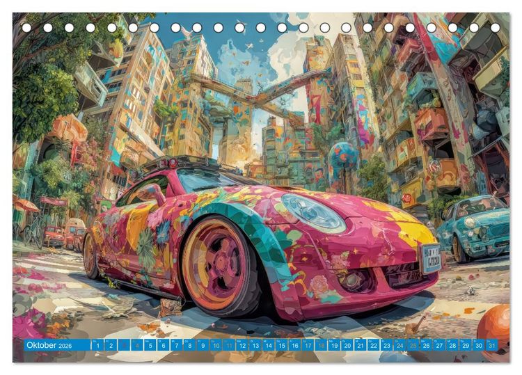 Produktbild: Bunte Stadt - Einzigartige Bewohner (Tischkalender 2026 DIN A5 quer), CALVENDO Monatskalender