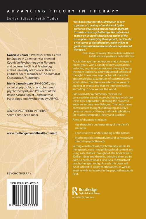 Produktbild: Constructivist Psychotherapy