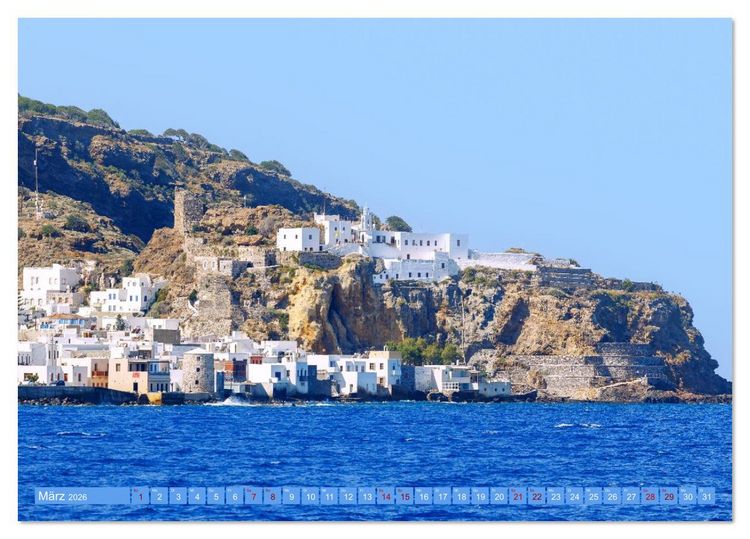 Produktbild: Nisyros. Zauberhafte griechische Vulkaninsel (Tischkalender 2026 DIN A5 quer), CALVENDO Monatskalender