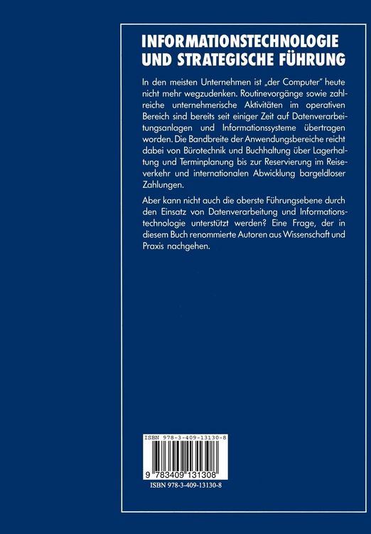 Produktbild: Informationstechnologie und strategische F&uuml;hrung