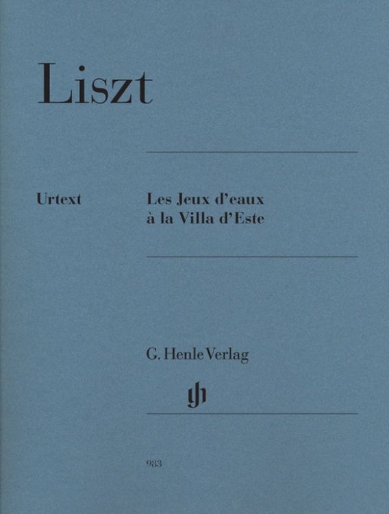 Produktbild: Franz Liszt - Les Jeux d&rsquo;eaux &agrave; la Villa d&rsquo;Este