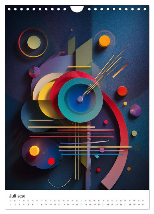 Produktbild: Farben Formen Welten (Wandkalender 2026 DIN A4 hoch), CALVENDO Monatskalender